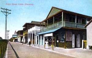 Front Street, Colon, Panama, 1907 von Unbekannt