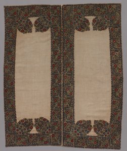 Vorder- und Rückseite eines Bolsterbezugs, 1700er Jahre