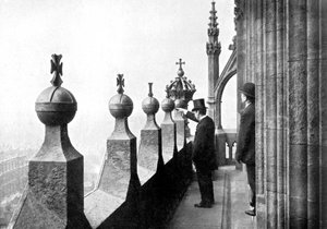 Galerie über dem Zifferblatt, Big Ben, Palace of Westminster, London, ca. 1905