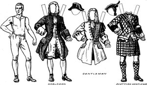 Galerie der historischen Kostüme: Was die Leute in den frühen georgianischen Tagen trugen, ca. 1934 von Unbekannt
