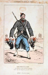 Garde Mobile de la Seine, Belagerung von Paris, 1870-1871