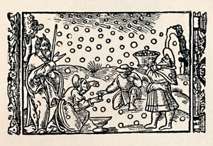 Sammeln von Manna, 1539 von Unbekannt