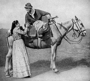 Gaucho-Liebespaare tauschen Mate-Becher, Argentinien