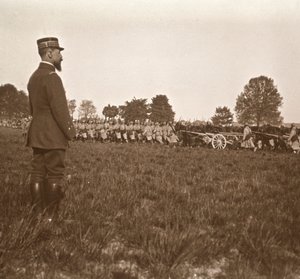 General Henri Gouraud, Champagne, Nordfrankreich, um 1914-1918