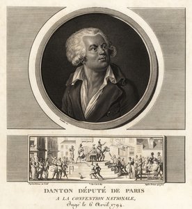 Georges Danton, Abgeordneter von Paris im Nationalkonvent, 1794 hingerichtet von Unbekannt