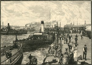 Georges Landungsbrücke, 1898