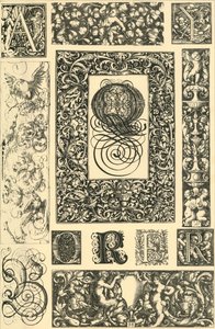 Deutsche Renaissance typografische Ornamente, 1898 von Unbekannt