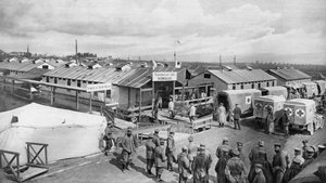 Deutsche Verbandstation in Vigneulles, Lothringen, Frankreich, Erster Weltkrieg, 1915