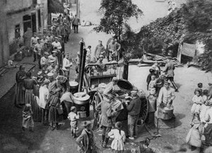 Deutsche Feldküche, Vogesen, Frankreich, Erster Weltkrieg, 1916