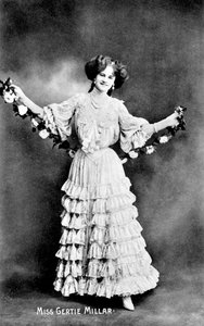 Gertie Millar, englische Schauspielerin, 1906