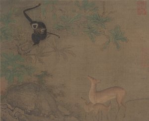 Gibbons und Hirsche