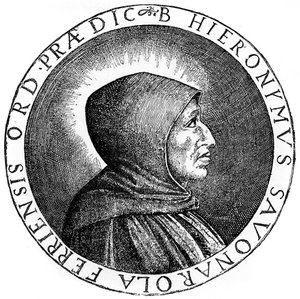 Girolamo Savonarola 1452-1498, italienischer Dominikanerpriester und Führer von Florenz, 1882