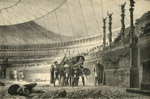 Gladiatoren grüßen den Kaiser vor dem Kampf, 1890