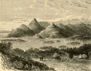 Glengariff Hafen und Bantry Bay vom Eccles Hotel, 1898 von Unbekannt