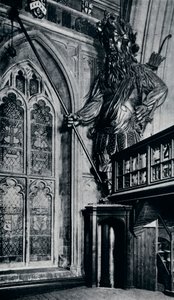 Gog Gogmagog, einer der beiden Stadtgiganten, verbrannt im Londoner Guildhall-Feuer, 1940 von Unbekannt
