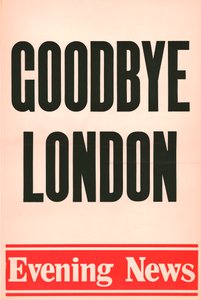 Goodbye London, Evening News Poster, 1980 von Unbekannt