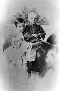 Großherzogin Maria Alexandrowna und Großherzog Sergei Alexandrowitsch von Russland, um 1860-1862