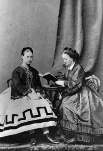 Großherzogin Maria Alexandrowna von Russland mit Anna Tyutcheva, 1864
