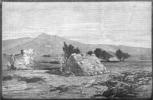 Gräber von Major Blackwood und Männern des Sechsundsechzigsten Regiments, Maiwand, um 1880 von Unbekannt