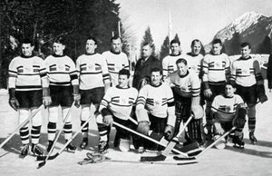 Eishockeyteam Großbritanniens, Olympische Winterspiele, Garmisch-Partenkirchen, Deutschland, 1936