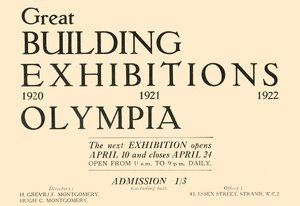 Große Bauausstellung - Olympia, 1920