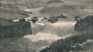 Große Wasserfälle des Yellowstone River, 1873, 1883 von Unbekannt