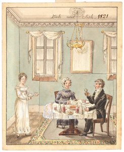 Grußkarte, 1821