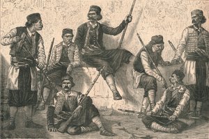 Gruppe von Montenegrinern, ca. 1879 von Unbekannt