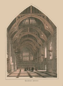 Innenansicht der Guild Hall, 1886