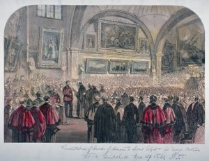Guildhall-Ratssaal, City of London, 1861 von Unbekannt
