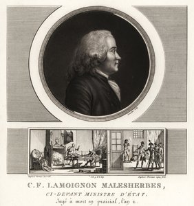 Guillaume-Chrétien de Lamoignon de Malesherbes, französischer Staatsmann, Ministre d