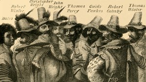 Guy Fawkes und die Verschwörer, um 1872