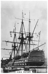 HMS Victory, Portsmouth, Hampshire, 1936 von Unbekannt