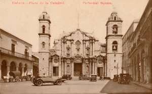 Habana - Plaza de la Catedral. Kathedralenplatz, Kuba, ca. 1900