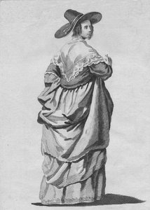 Kleidung einer Kaufmannsfrau aus London im Jahr 1640, 1776 von Unbekannt