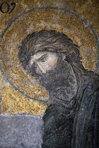 Hagia Sophia Deesis Mosaik: Johannes der Täufer, Istanbul, Türkei von Unbekannt