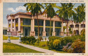 Hamburg American Line Büro in Cristobal, Kanalzone, um 1920er Jahre