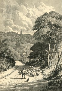Hampstead, von der Kilburn Road, ca. 1876 von Unbekannt