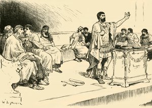 Hannibal in der Versammlung von Karthago, 1890