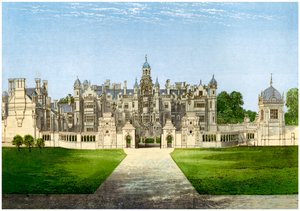 Harlaxton Manor, Lincolnshire, Heim der Familie Gregory, ca. 1880