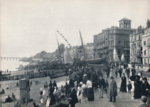 Hastings - Die Front, zeigt Pier, 1895