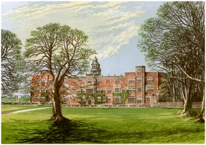 Hatfield House, Hertfordshire, Heimat des Marquis von Salisbury, 1880
