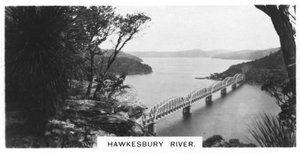 Hawkesbury River, Australien, 1928