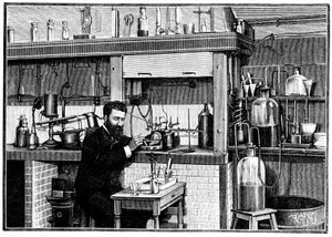 Henri Moissan, französischer Chemiker, ca. 1883-1903 von Unbekannt