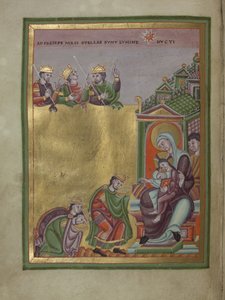 Heinrich III., Heiliger Römischer Kaiser Evangelarium für Heinrich III., 1039-1043 von Unbekannt