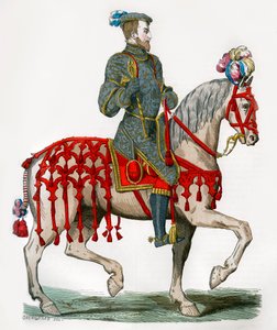 Heinrich II. von Frankreich als Hauptmann der leichten Kavallerie, 16. Jahrhundert von Unbekannt