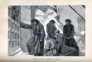 Heinrich IV. tut Buße in Canossa, 1882