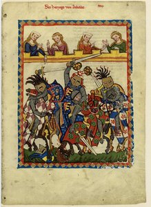Heinrich I., Graf von Anhalt aus dem Codex Manesse, zwischen 1305 und 1340