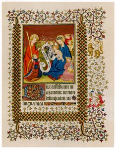 Heinrich VI. vor der Jungfrau und dem Kind, ca. 1420