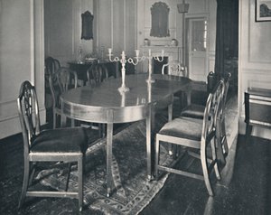 Hepplewhite Mahagoni-Esszimmermöbel von Unbekannt